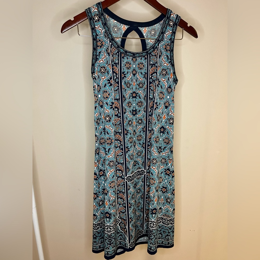 Max Studio Sleeveless Mosaic Print Sheath Dress